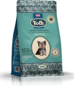 Folk Karma sucha dla psa FOLK MINI Mazurski gulasz z jelenia z burakami i dodatkiem żurawiny 1,6 kg 1