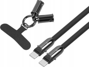 Kabel USB TB Kabel 2w1 USB C smycz 1.2 m czarny 1