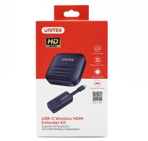 System przekazu sygnału AV Unitek Bezprzewodowy nadajnik HDMI zasięg do 50m, czarny (V1184A01) 10