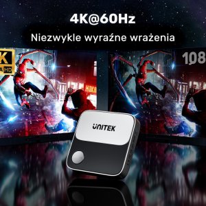 System przekazu sygnału AV Unitek Unitek Bezprzewodowy transmiter HDMI 4K 60Hz zasięg do 8m 4