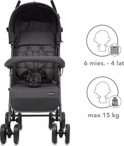 Wózek Kidwell KIDWELL WÓZEK PARASOLKA NELLI GRAPHITE 5901130105236 11