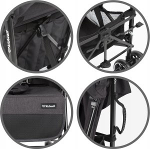 Wózek Kidwell KIDWELL WÓZEK PARASOLKA NELLI GRAPHITE 5901130105236 14