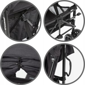 Wózek Kidwell KIDWELL WÓZEK PARASOLKA NELLI GRAPHITE 5901130105236 9