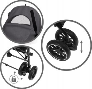 Wózek Kidwell KIDWELL WÓZEK PARASOLKA NELLI GRAPHITE 5901130105236 10