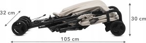 Wózek Kidwell KIDWELL WÓZEK PARASOLKA QUGAR BEIGE/BLACK 5901130105229 13