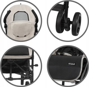 Wózek Kidwell KIDWELL WÓZEK PARASOLKA QUGAR BEIGE/BLACK 5901130105229 14