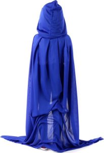 PRC STRÓJ ZESTAW JOKER MASKA Z WŁOSAMI + NIEBIESKA PELERYNA Z KAPTUREM, HALLOWEEN, KARNAWAŁ 3