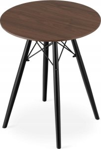 Leobert Zestaw stół okrągły TODI 60 jesion + 2 krzesła OSAKA czarne 11