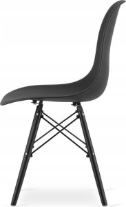 Leobert Zestaw stół okrągły TODI 60 jesion + 2 krzesła OSAKA czarne 5