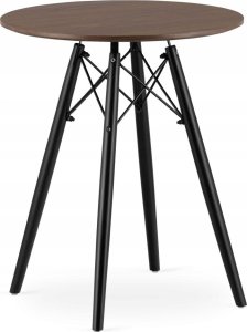 Leobert Zestaw stół okrągły TODI 60 jesion + 2 krzesła OSAKA czarne 10