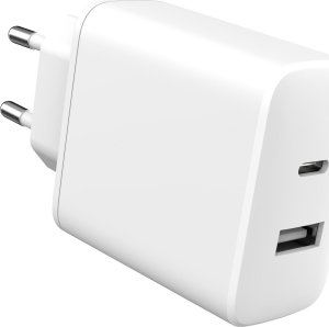 Ładowarka eStuff eSTUFF ES637031-BULK ładowarka do urządzeń przenośnych Smartfon Biały Prąd przemienny Szybkie ładowanie Wewnętrzna 2
