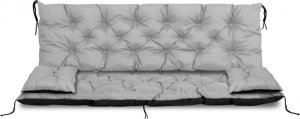 AIO FACTORY ZESTAW OGRODOWY 150x60x50CM + 2 PODUSZKI 42X42 CM JASNOSZARY 2