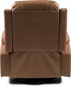 Mebel Elite Fotel Masujący BOX Rozkładany z Podnóżkiem Karmelowy Ekoskóra Nowoczesny 17