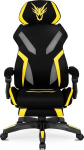 Fotel Mebel Elite Fotel Gamingowy Obrotowy MAXIMO Czarny/żółty Nowoczesny 6