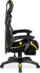 Fotel Mebel Elite Fotel Gamingowy Obrotowy MAXIMO Czarny/żółty Nowoczesny 8