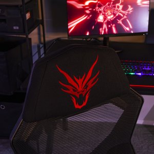 Fotel Mebel Elite Fotel Gamingowy Obrotowy BING Czarny z Podnóżkiem Nowoczesny 5