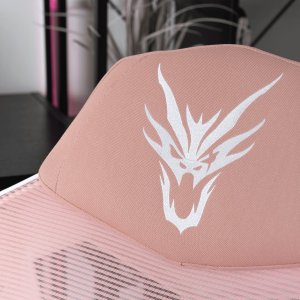 Fotel Mebel Elite Fotel Gamingowy Obrotowy BING Różowy/biały z Podnóżkiem Nowoczesny 5