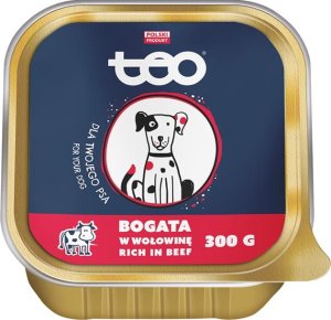 Teo Karma mokra dla psa TEO szalka bogata w wołowinę 300 g 1