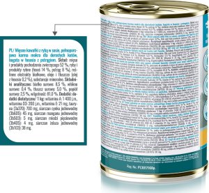 PUPIL Prime Karma mokra dla kota PUPIL Prime bogata w łososia z pstrągiem 400 g 4