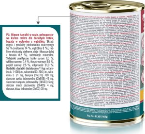 PUPIL Prime Karma mokra dla kota PUPIL Prime bogata w wołowinę z wątróbką 400 g 4