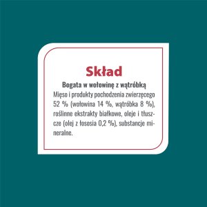 PUPIL Prime Karma mokra dla kota PUPIL Prime bogata w wołowinę z wątróbką 400 g 5