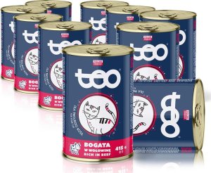 Teo Karma mokra dla kota TEO bogata w wołowinę 10 x 415 g 1