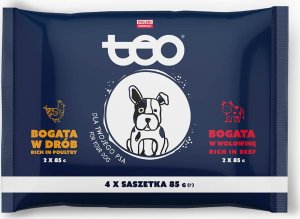 Teo Karma mokra dla psa TEO Mini bogata w drób + wołowinę 4 x 85 g 1