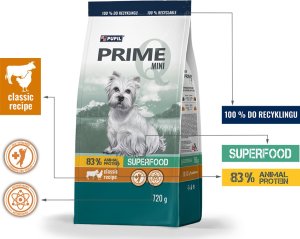 PUPIL Prime Karma sucha dla psa PUPIL Prime Mini bogata w kurczaka z wołowiną 720 g 1