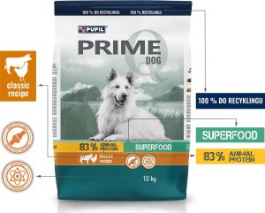 PUPIL Prime Karma sucha dla psa bogata w drób z wołowiną 10 kg 2