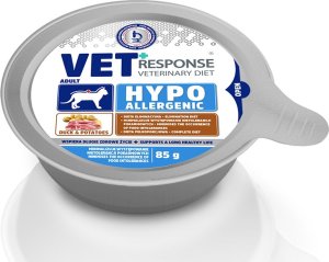 Vet Response Karma mokra dla kota VET RESPONSE HYPOALLERGENIC kaczka 85 g 1