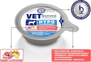 Vet Response Karma mokra dla kota VET RESPONSE HYPOALLERGENIC królik 85 g 2
