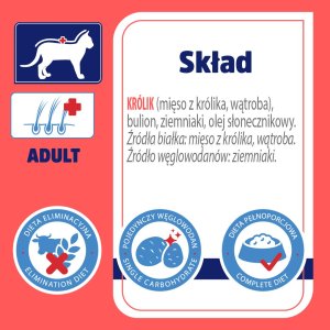 Vet Response Karma mokra dla kota VET RESPONSE HYPOALLERGENIC królik 85 g 4