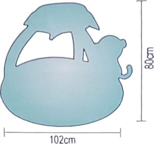 SunClub Dmuchany basen z daszkiem SunClub 80x102x102cm 40L 4