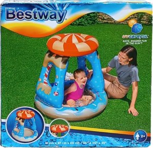 SunClub Dmuchany basen z daszkiem Bestway 91x91x89cm 26L 3