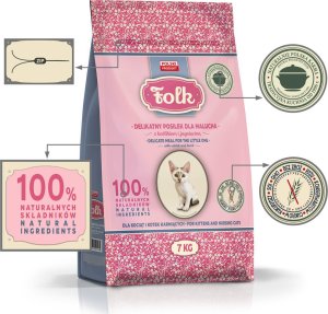 Folk Karma sucha dla kota FOLK Kitten Delikatny posiłek dla malucha z królikiem i jagnięciną 7 kg 2