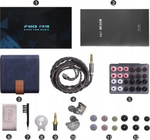 Słuchawki FiiO FiiO FA19 - Hi-End IEM z 10 przetwornikami BA Knowles 12