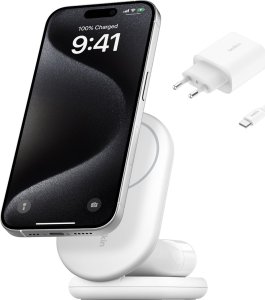 Ładowarka Belkin Belkin BOOST Charge magneti. 15W 2in1 +output/USB-C wh.WIZ028vfWH 9