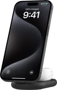 Ładowarka Belkin ładowarka indukcyjna składana 2w1 MagSafe Qi2 15 W czarna z zasilaczem 36 W 6