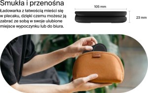 Ładowarka Belkin ładowarka indukcyjna składana 2w1 MagSafe Qi2 15 W czarna z zasilaczem 36 W 19