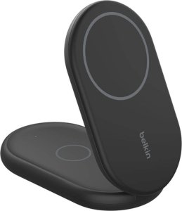 Ładowarka Belkin ładowarka indukcyjna składana 2w1 MagSafe Qi2 15 W czarna z zasilaczem 36 W 4