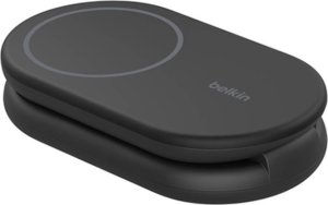 Ładowarka Belkin ładowarka indukcyjna składana 2w1 MagSafe Qi2 15 W czarna z zasilaczem 36 W 5