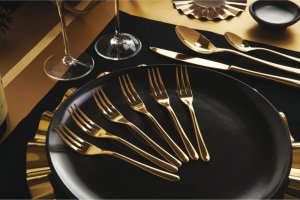 Sambonet Sambonet Taste PVD 6 Cake Forks Set 2