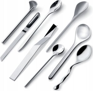 Alessi Alessi Designer Set of 8 Coffee Spoons MSPOONSET 1