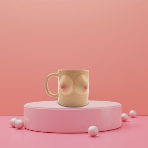Thumbs Up Mad Monkey - Boob Mug 2