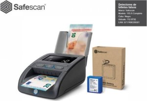 SafeScan SafeScan 155-S Komplett SET Geldprüfgerät Batterie & Stapler 1