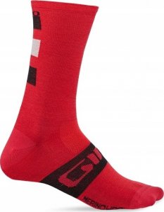 Giro Skarpety GIRO SEASONAL MERINO WOOL dark red black grey roz. M - GR-8053384 1