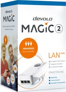 Adapter powerline Devolo devolo Magic 2 LAN triple + Single, Powerline 4