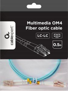 Gembird GEMBIRD patchcord światłowodowy wielomodowy duplex OM4 50/125 LC/LC 0.5m 1