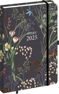 Interdruk Kalendarz 2025 książkowy A5 192 Metallic Botanic 1