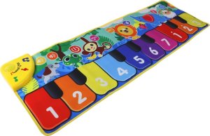 LeanToys Mata Do Tańczenia Dźwięk Zwierzątka Mikołaj Klawisze 4